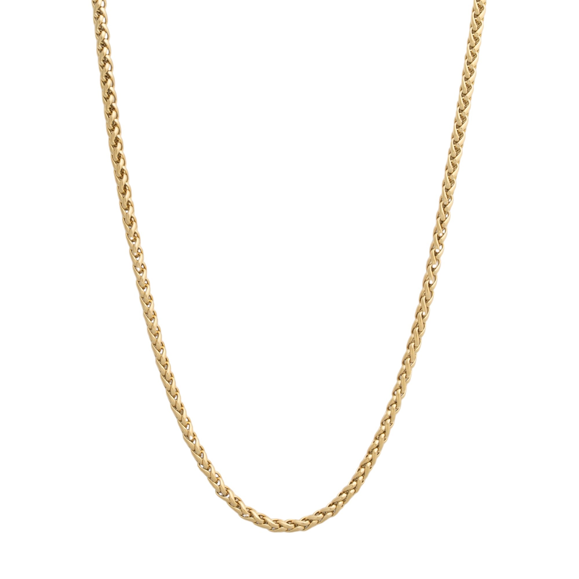 3mm Wheat Chain Gold - 18k Gold
