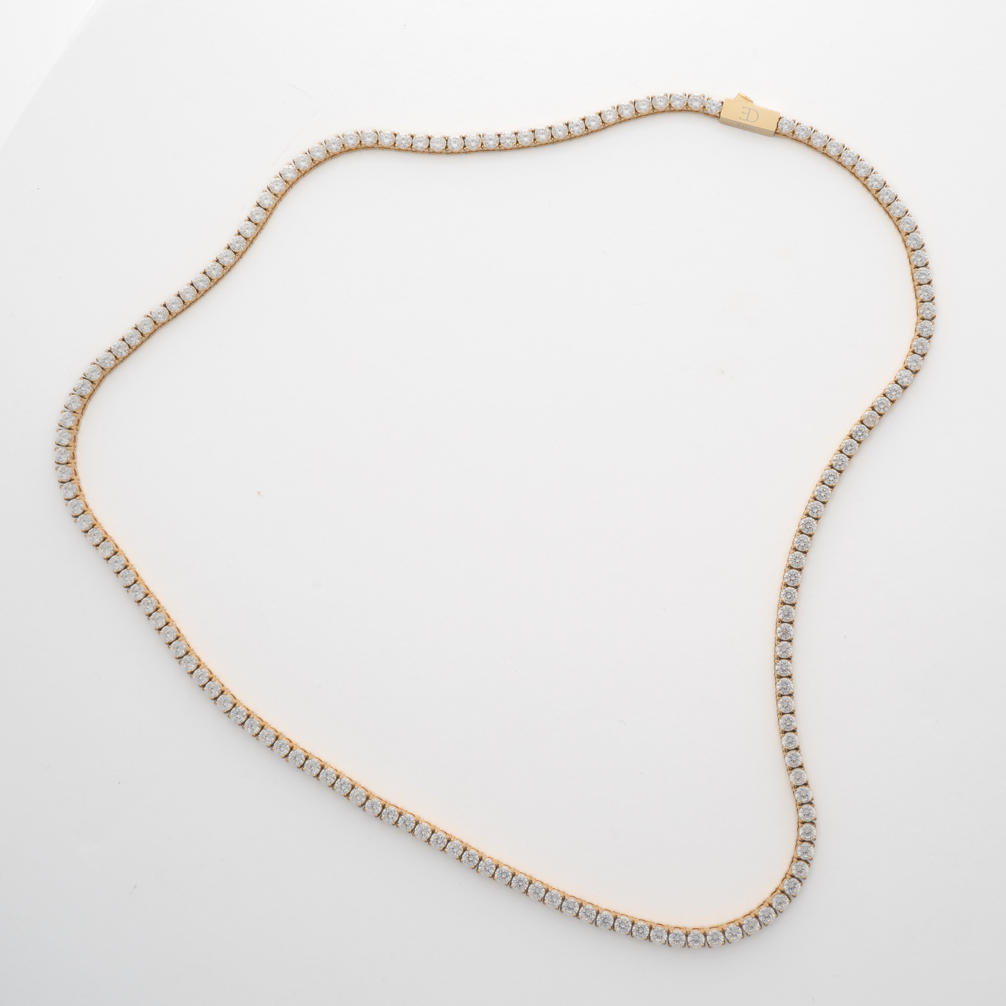 3mm Tennis Chain 18k Gold