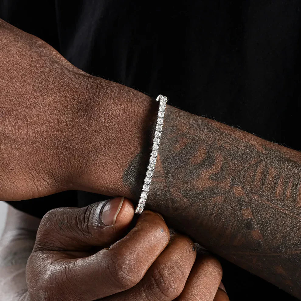 3mm Tennis Bracelet White Gold