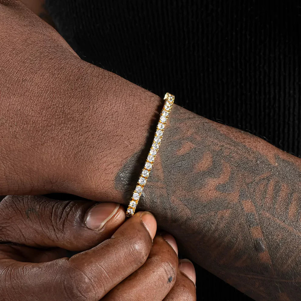 3mm Tennis Bracelet Gold