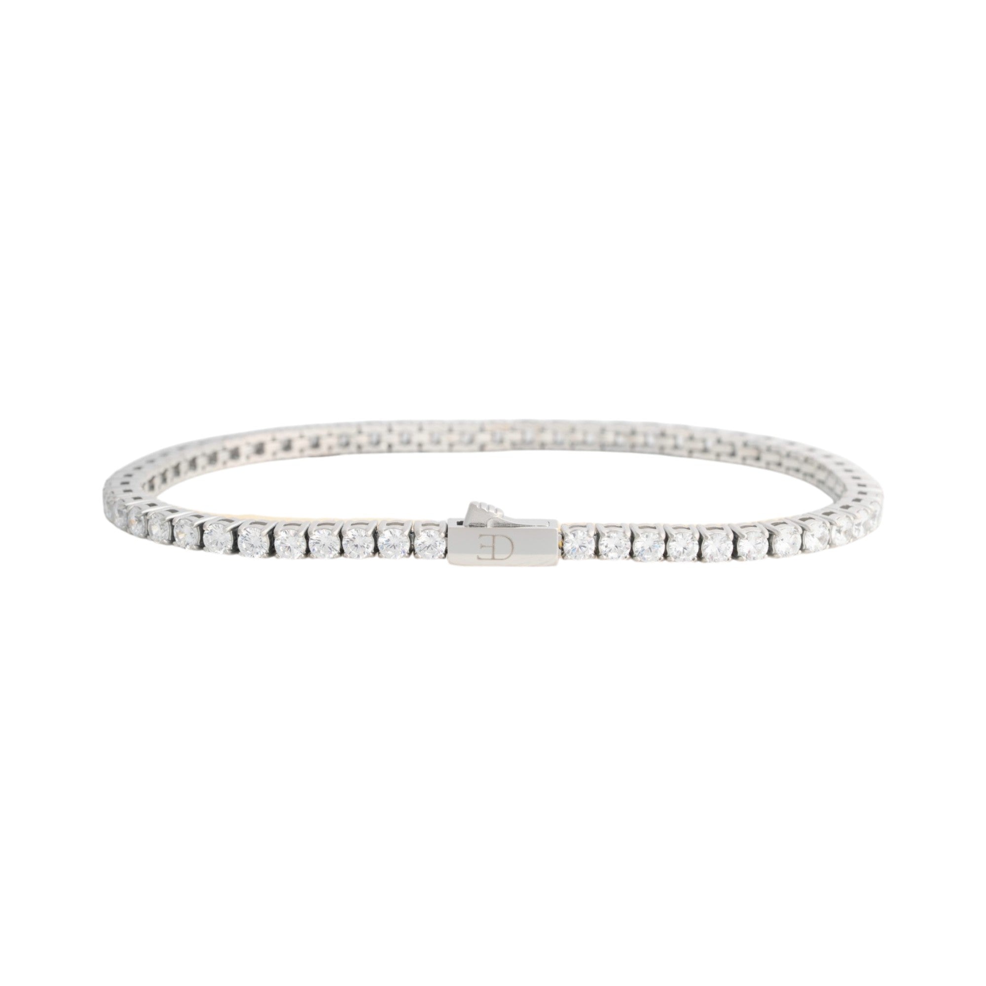 3mm Tennis Bracelet White Gold