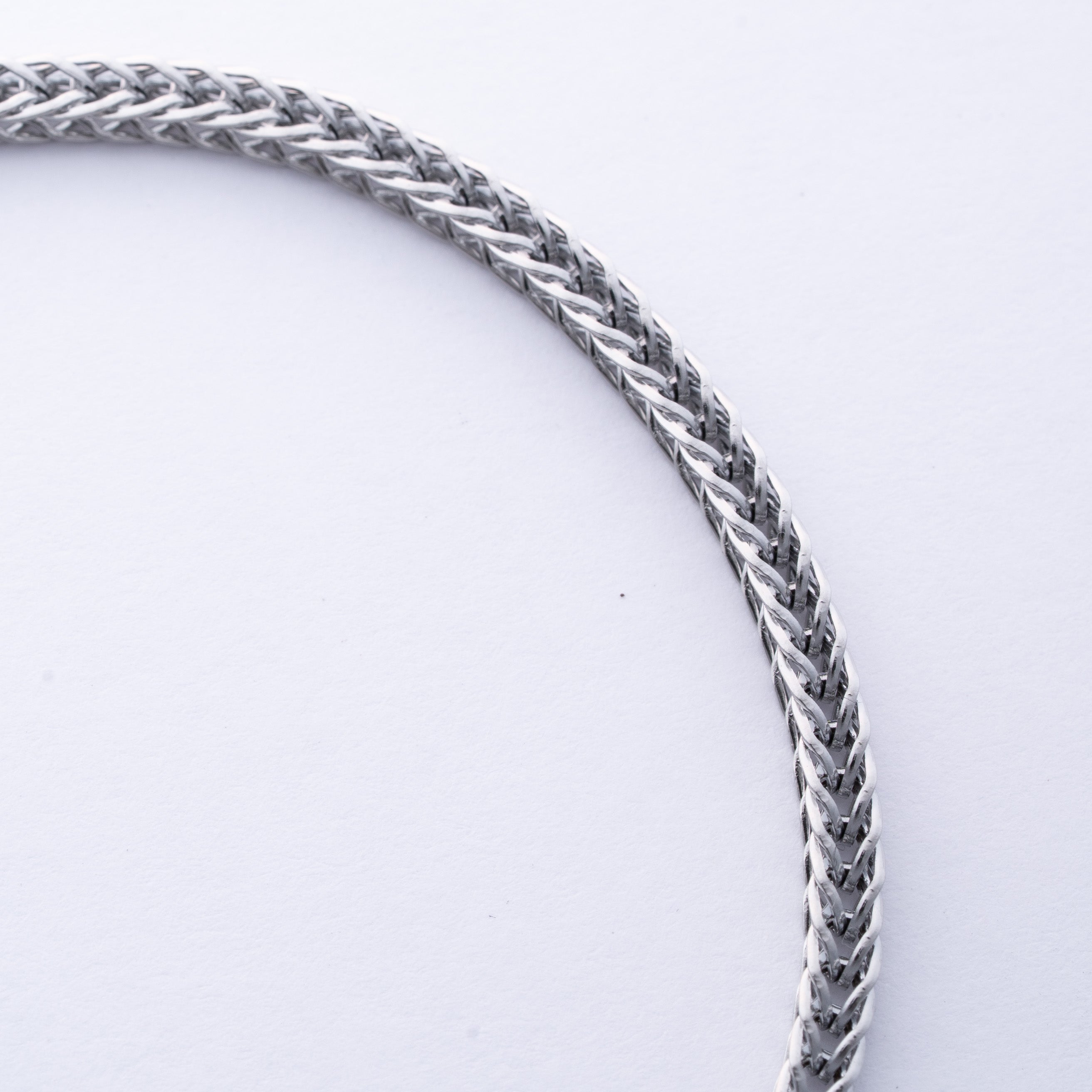 3mm Franco Bracelet 18k White Gold