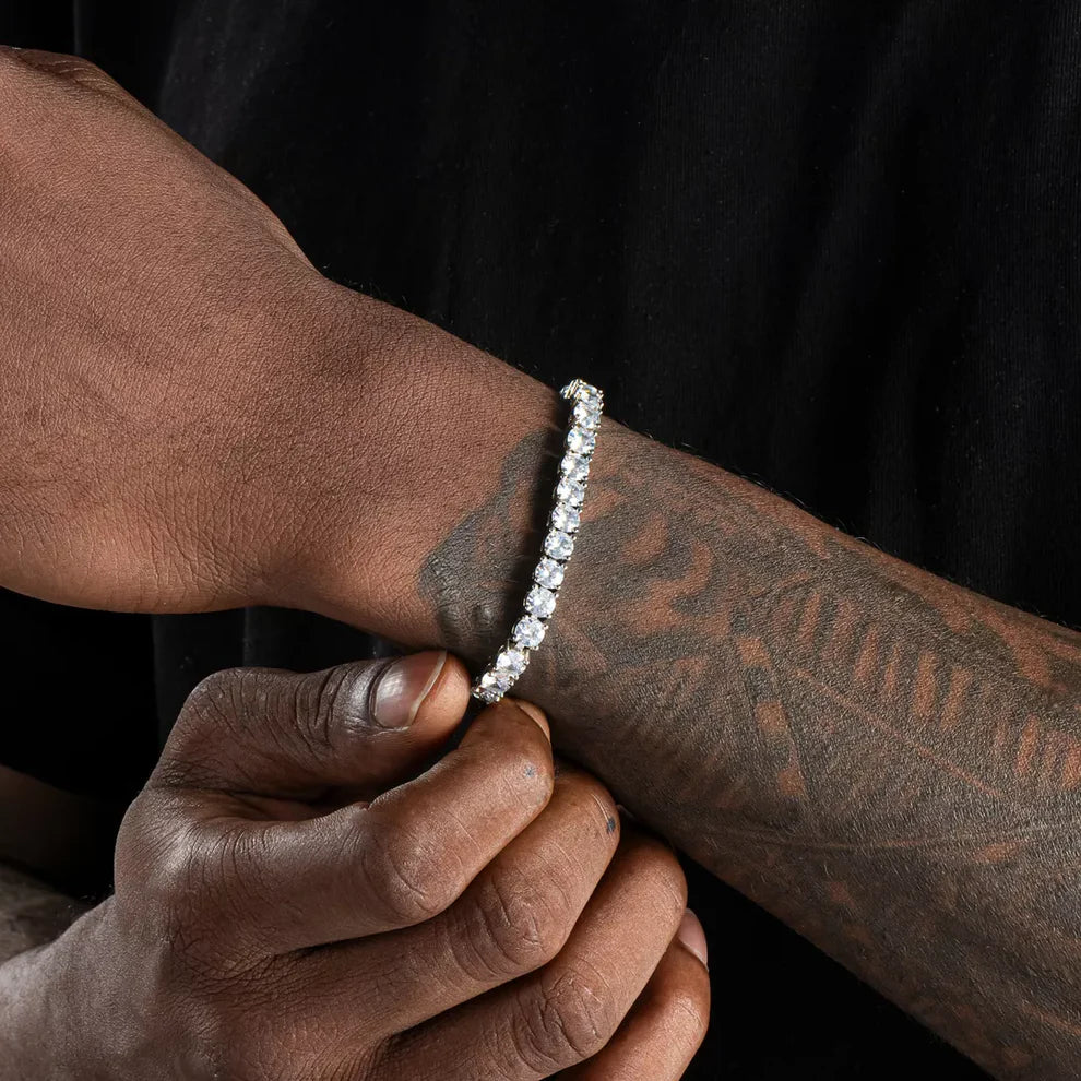 5mm Tennis Bracelet White Gold