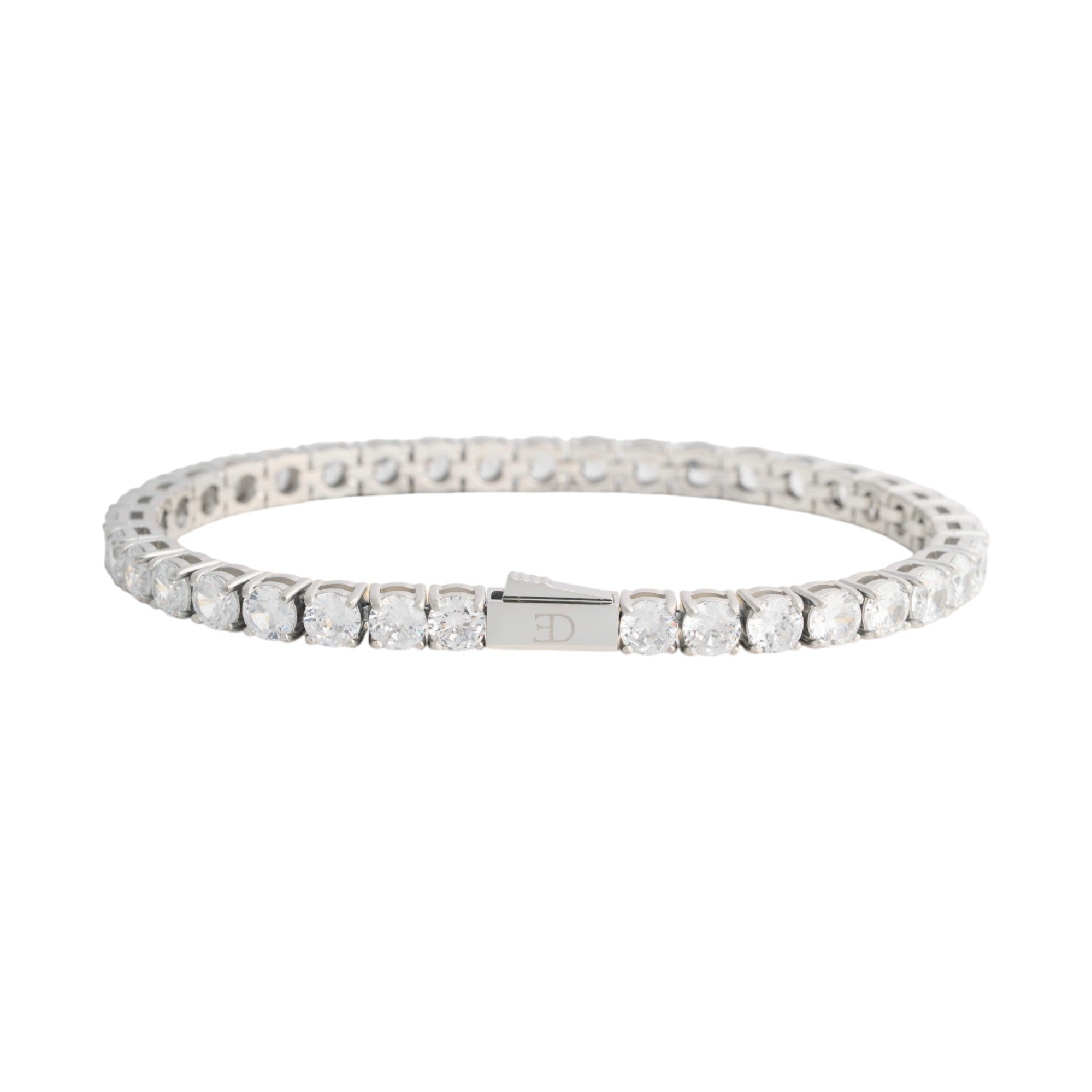 5mm Tennis Bracelet White Gold
