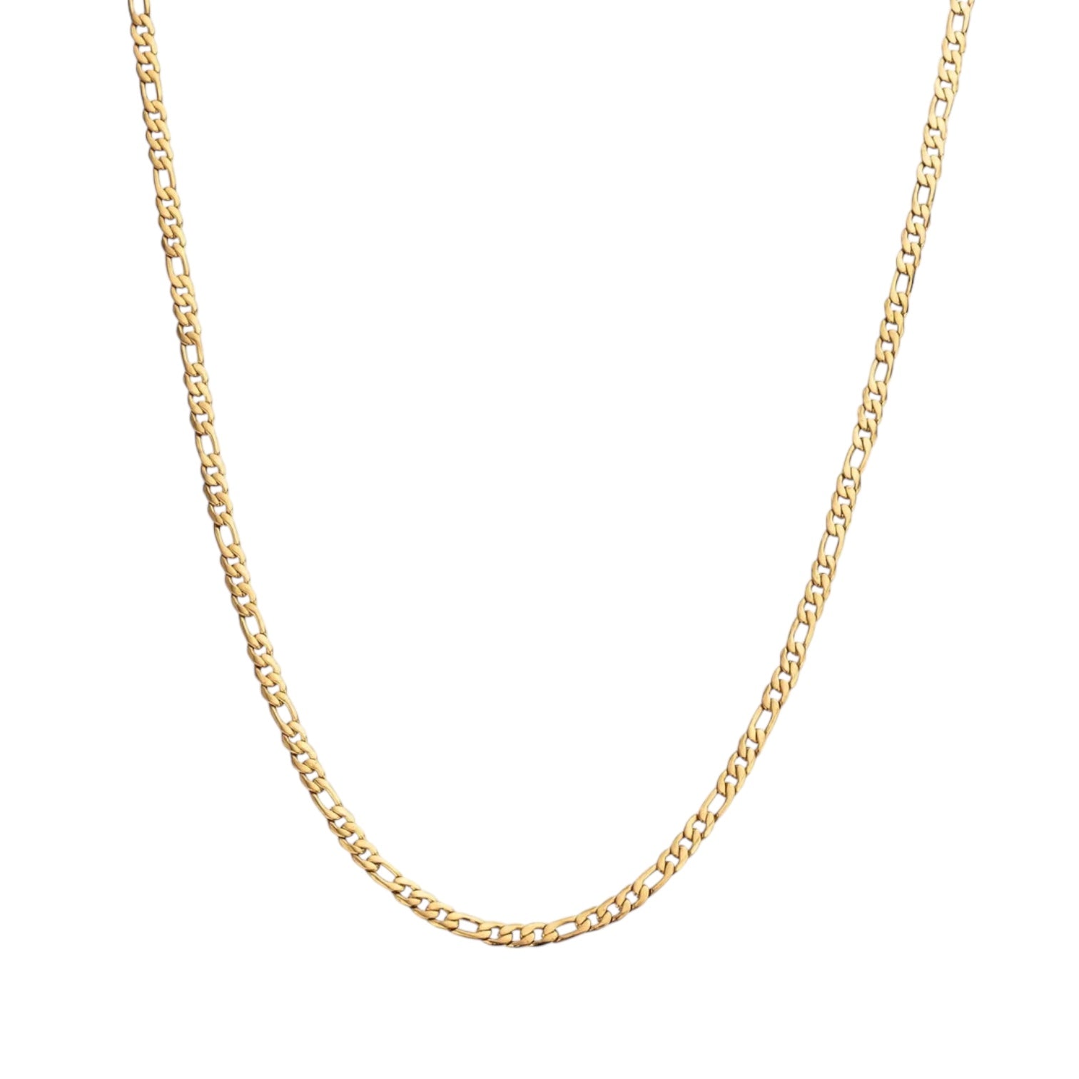 3mm Figaro Chain - 18k Gold