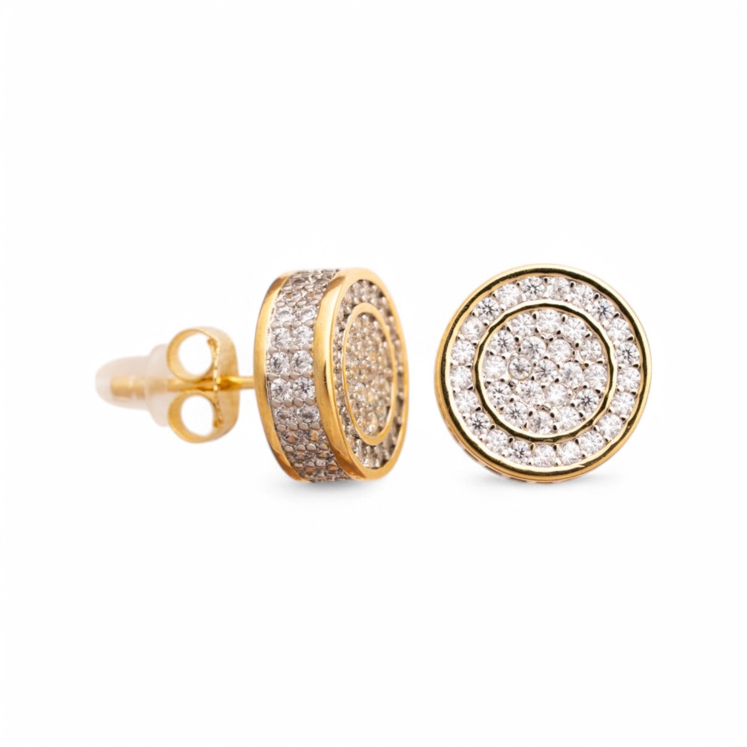 Round Clustered Studs - 18K GOLD