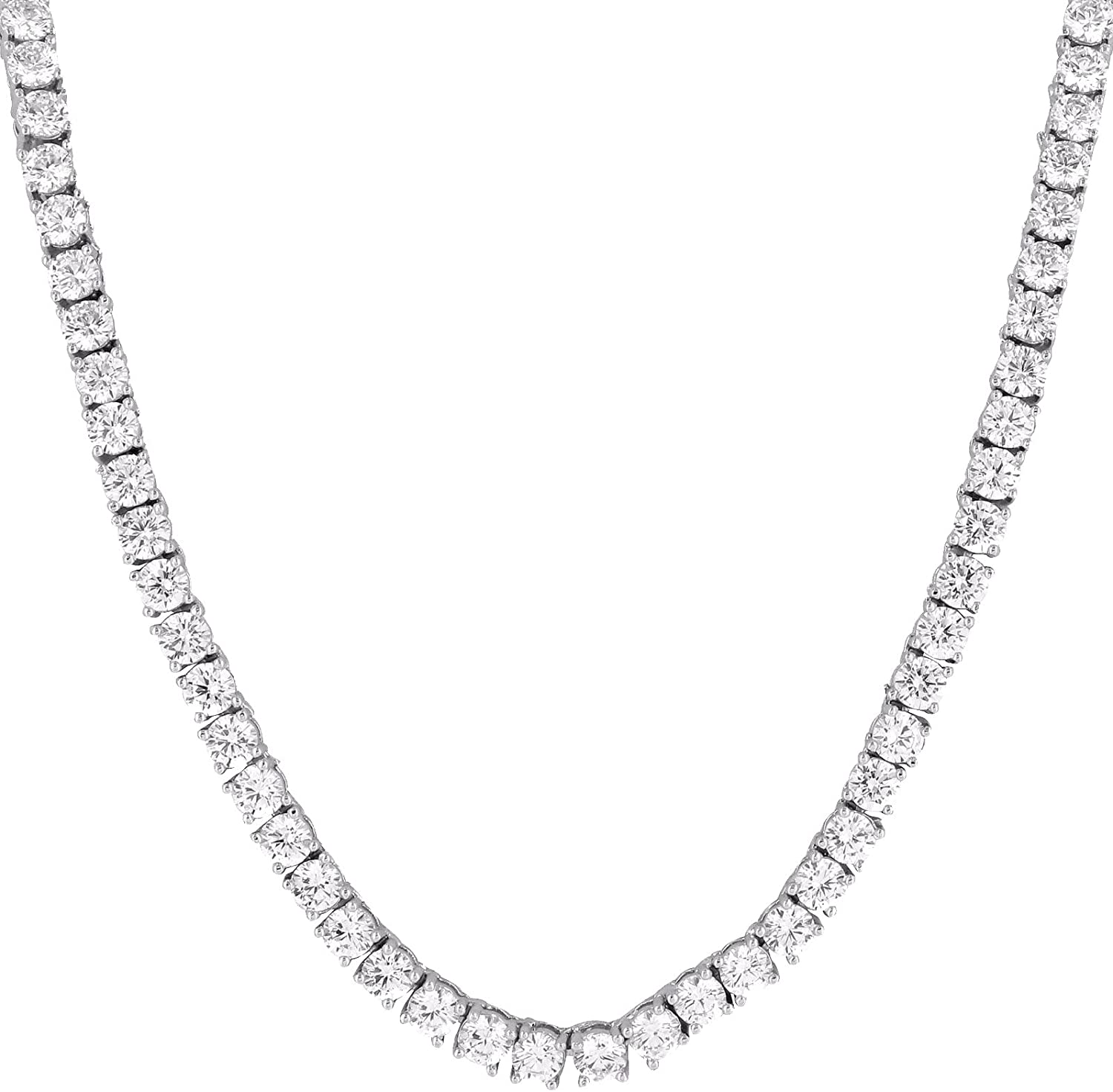 5mm Tennis Chain 18k White Gold